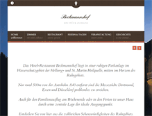 Tablet Screenshot of hotel-beckmannshof.de